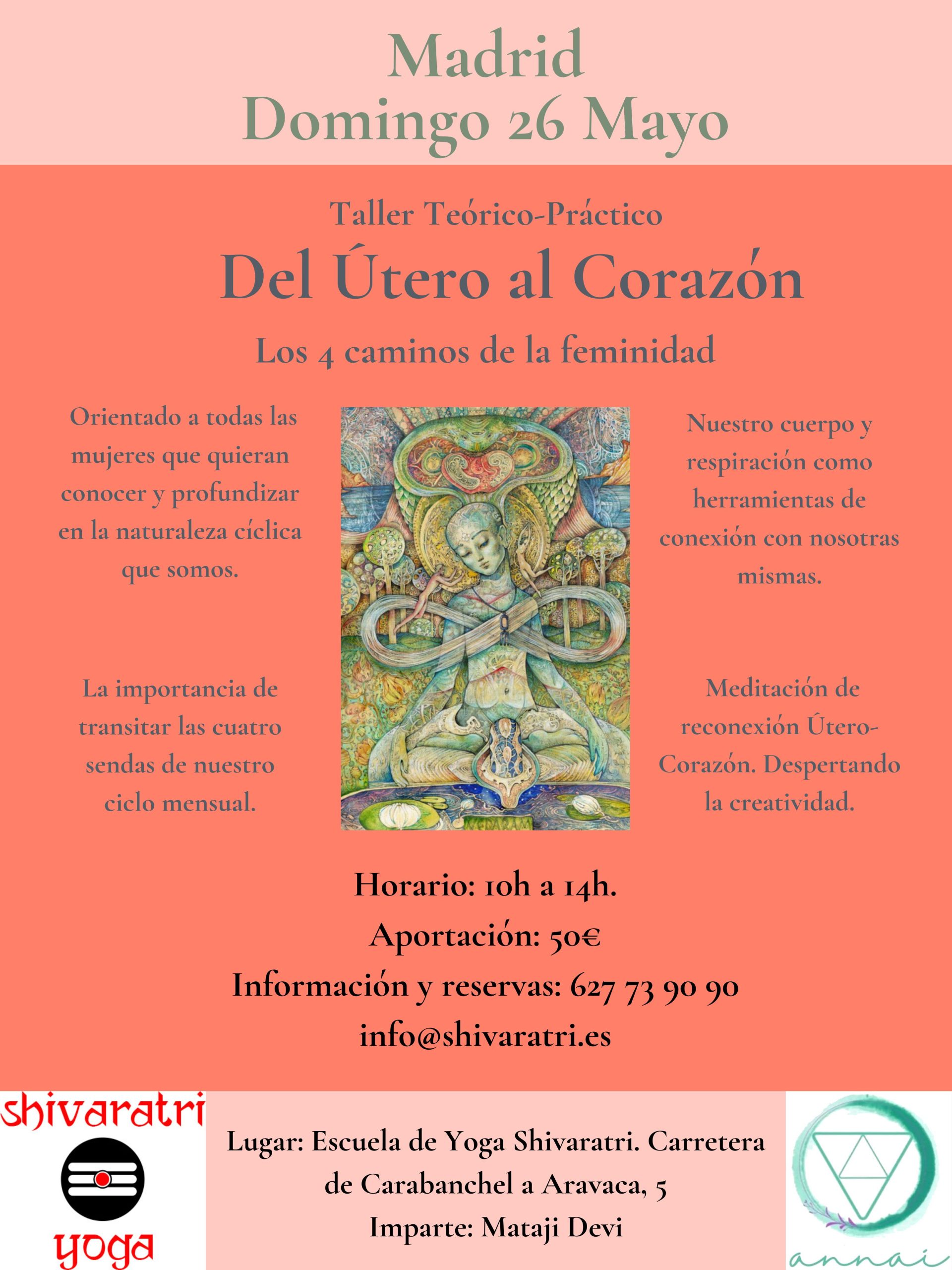 TALLER: DEL ÚTERO AL CORAZÓN